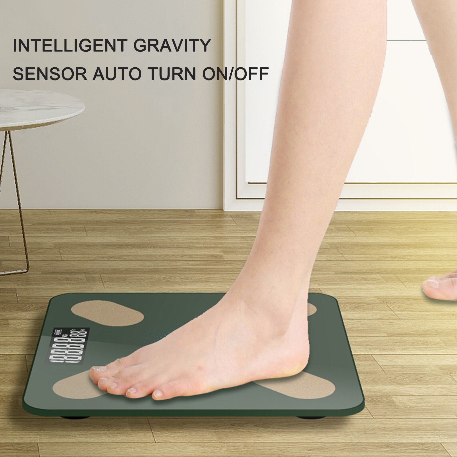 Digital Body Composition Scale Body Weight Body Fat Scale LED Analyzer APP for Body Weight Body Fat BMI BMR Muscle Mass