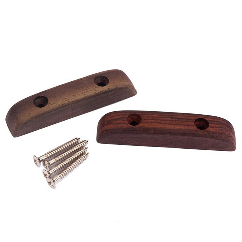 2Pack Rosewood Bass Thumb Rest Thumbrest with Mounting Screws for Bass Guitar