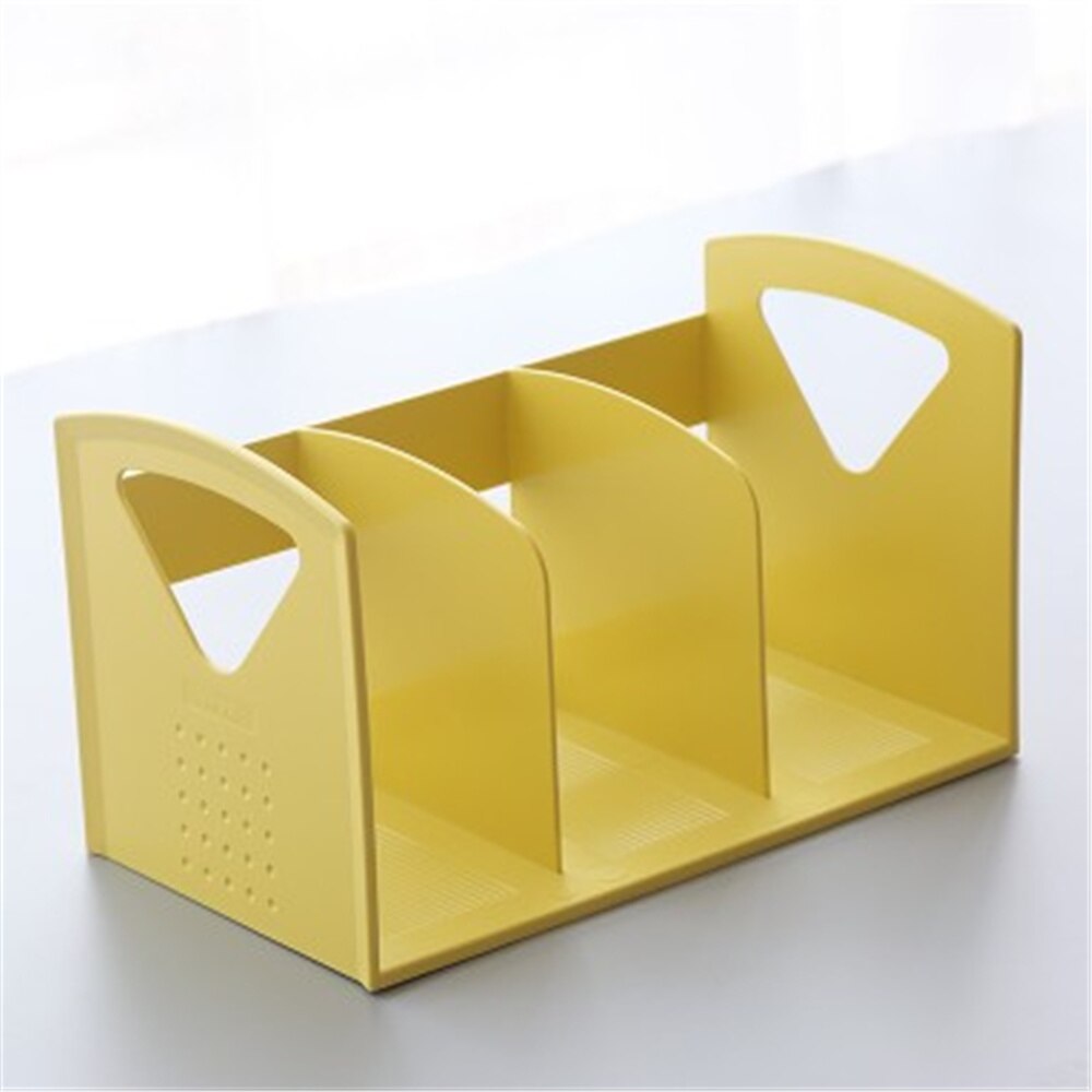 One Piece Plastic Bookends Book Hold Office Supplies: green