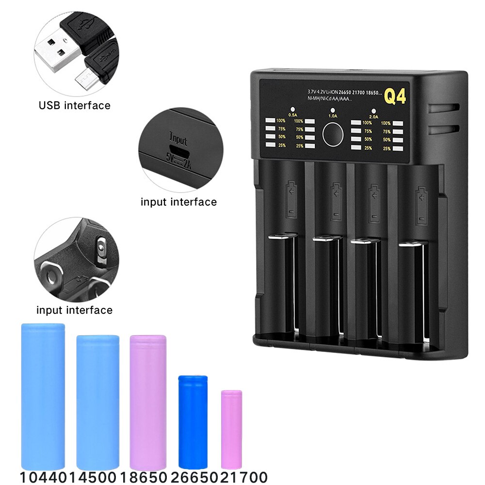 Lii-14500 Lii-14650 Lii-16340 Lii-21700 22650 Aaaa Aa Batterij Oplader Opladen Doos 18650 3.7V 18350 18350 Nimh Lithium Batterij