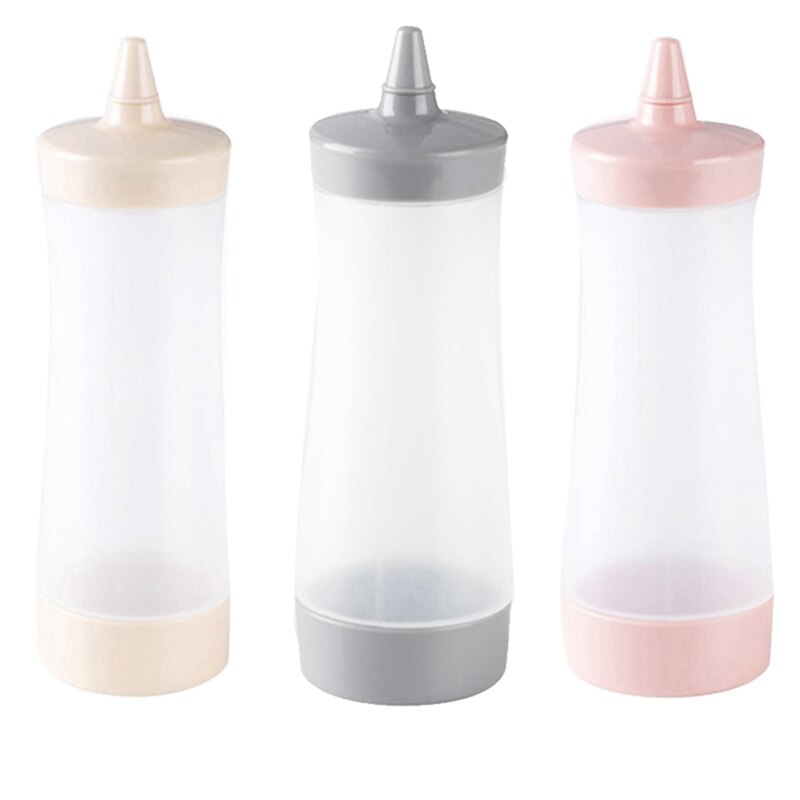 3 Pcs Condiment Squeeze Bottles, Jam Squeeze Bottle & 4 Pack Condiment Squeeze Bottles, Jam Squeeze Bottle