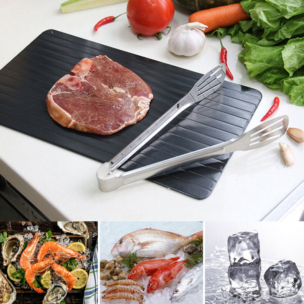 Fast Defrosting Tray Thaw Frozen Food Meat Fruit Quick Defrosting Plate Board Defrosting Meat Tray Kitchen Gadget Tool