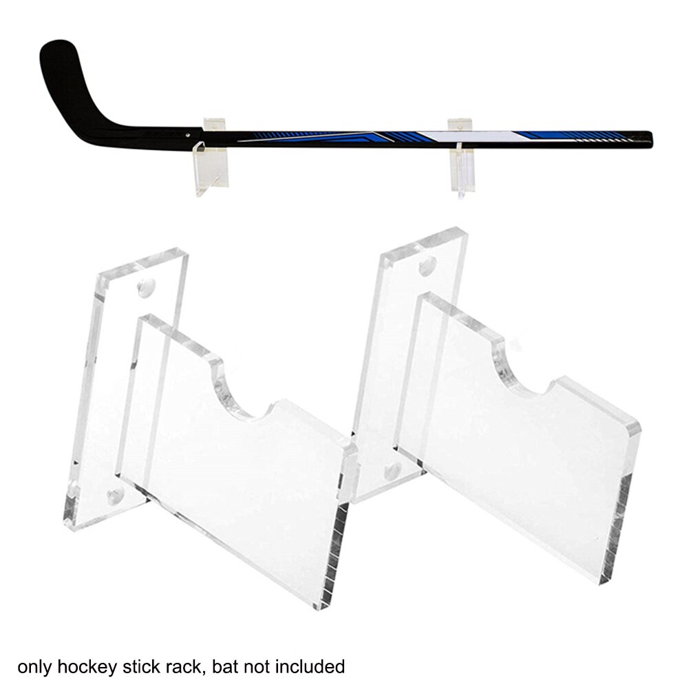 Stativ hållare hemmakontor hockeyklubba rack skateboard akryl hängare förvaring väggfäste arrangör klar horisontell display