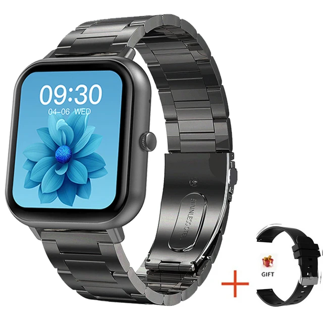 2023 Chiamata Bluetooth Smart Watch Donna Quadrante personalizzato Smartwatch per Android IOS Orologi musicali impermeabili Orologio da polso Full Touch: YELLOW