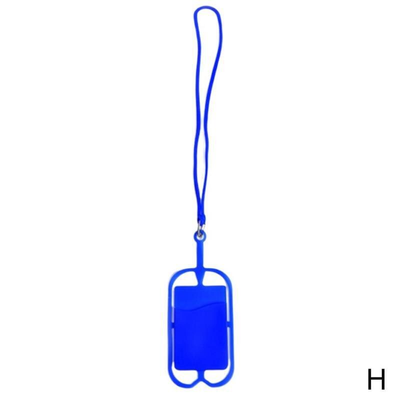 DIY Mobile Phone Silicone Lanyard Belt Neck Bracelet Sets Clip Necklace Card W5I4: H