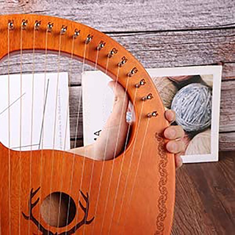 Lier Harp 16 Mentale String Lier Mahonie Lier Met Stemsleutel Voor Zowel Kinderen En Volwassenen Bbeginner Muziek Minnaar