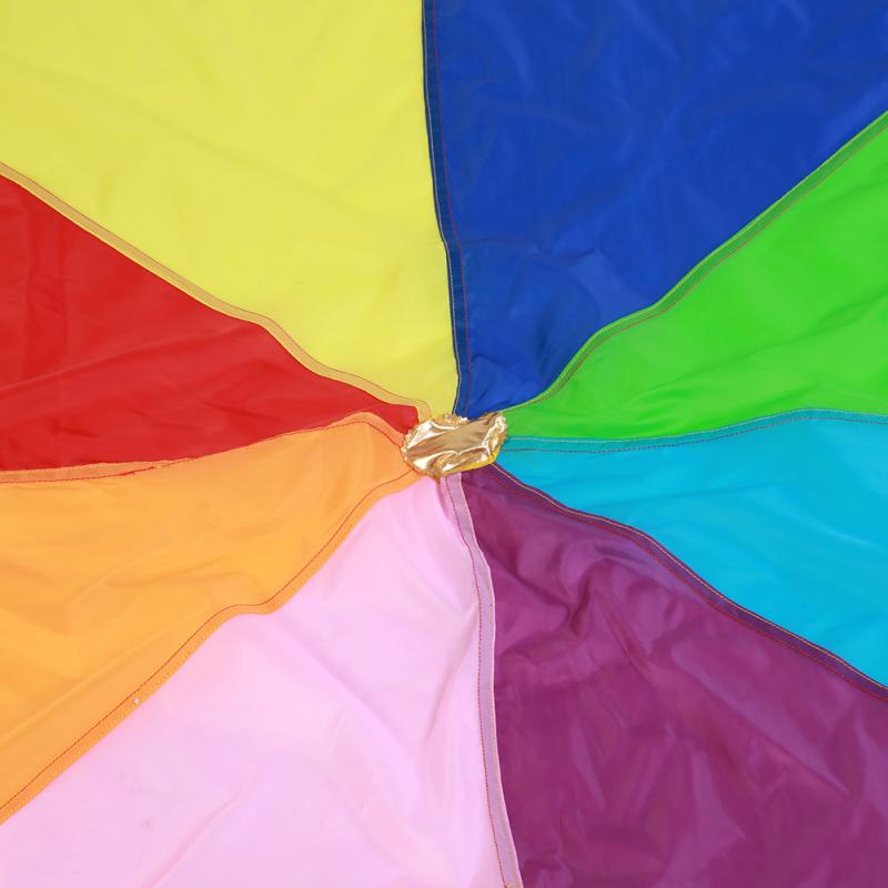 2M 3M 3.6M 6M Kids Play Multi-Color Rainbow Parachute Oxford Fabric Outdoor Game toy kids Exercise Development Kindergarten