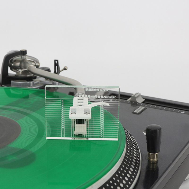 LP Vinyl Record Player Measuring Phono Tonearm VTA Azimuth Ruler Balance Cartridge Headshell Turntable