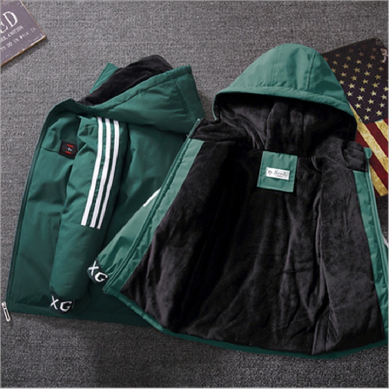 Herbst Winter freundlicher Oberbekleidung Mantel Sportliche Wasserdichte Winddicht Verdicken Kaschmir Mit Kapuze Jacke Für Jungen freundlicher kleidung Jungen Jacke
