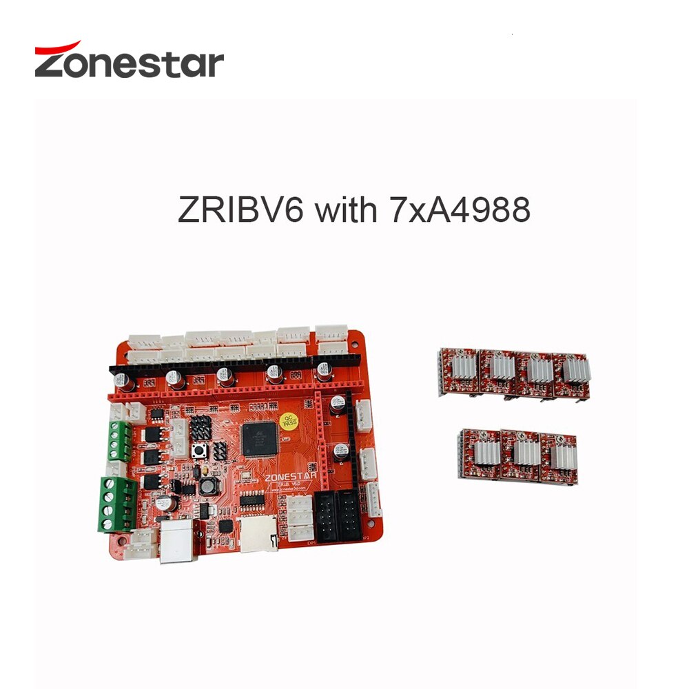 ZONESTAR ZRIBV6 tablica sterownicza robić drukarki 3D płyta główna kontroler kompatybilny z rampy V1.4 ATMEGA2560 cztery wytłaczarki