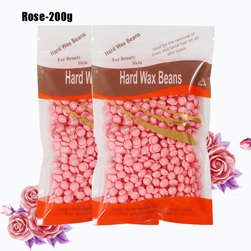 1000g/200g/50g Wax Ontharing Ontharingscrème Waxen Wax Kralen Voor Wax heater Pijnloos voor Lichaamsharen Verwijderen Bonen: Clear