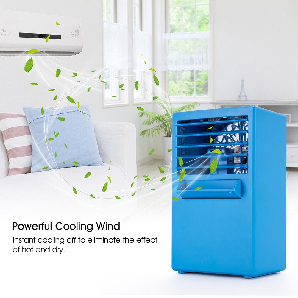 Mini bærbar 18w kraftig køling vindbord luftkøler luftfugter renser til hjemmekontor køretøj varmeisolering boks