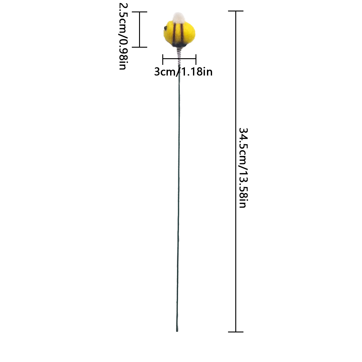 11 Stück Mini-Filz-Bienen – Handgemacht, 2 Cm, Für Deko & Basteln