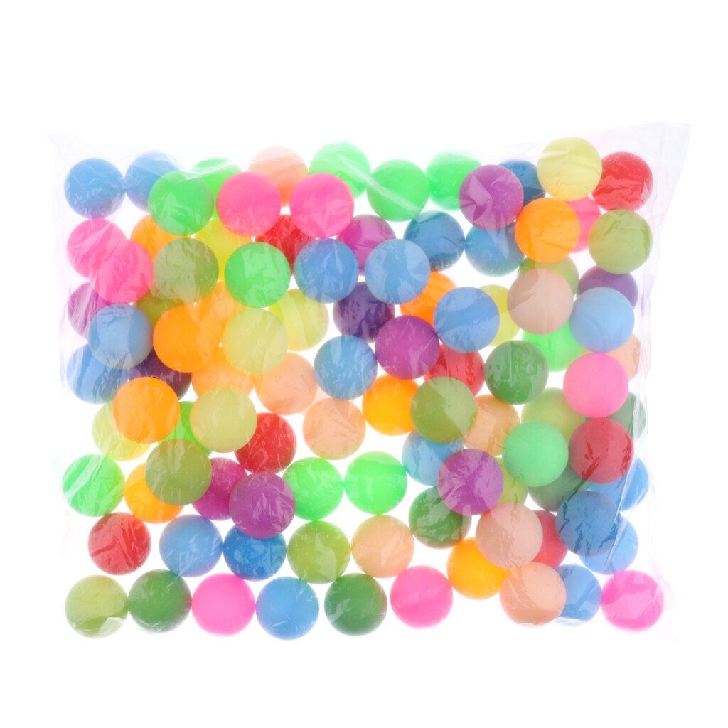100 stk assorterede farve plastik kattebolde 40mm plast bordtennisbolde