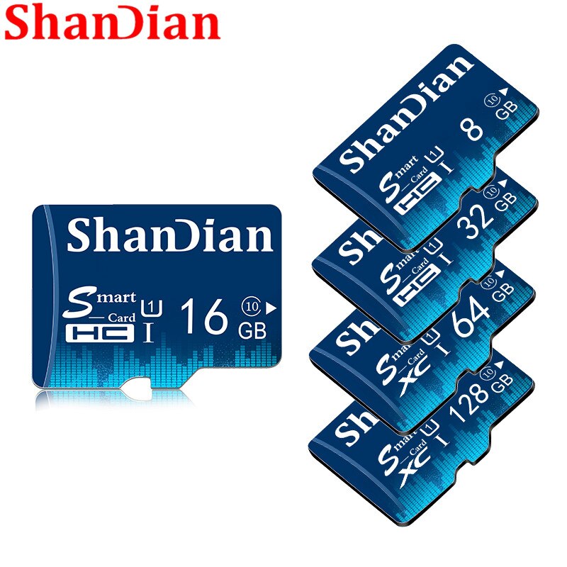 SHANDIAN Smart SD card 8gb 16gb TF Card Class 6 High Speed Mini Memory Card 32gb Smart sd Card Real Capacity