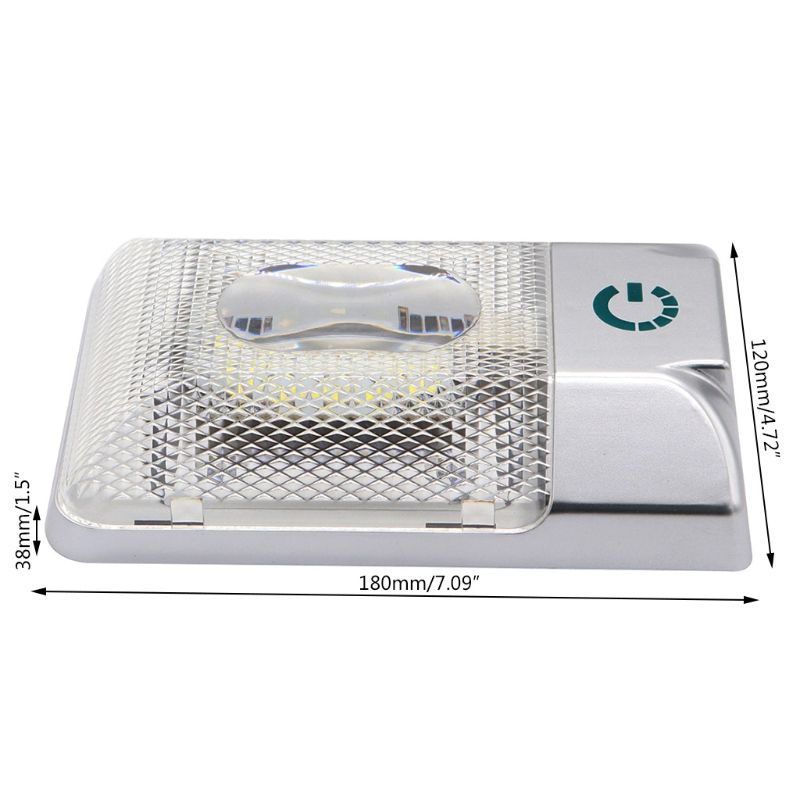 12V LED RV Ceiling Dome Light RV Interior Lighting Trailer Lights for Camper RV X6HF