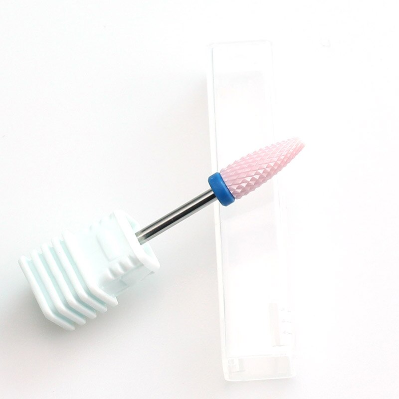 Máquina eléctrica para manicura, brocas cerámicas de 5 tipos, color rosa, lima de uñas, cutículas, fresa, herramientas de arte de uñas: 03