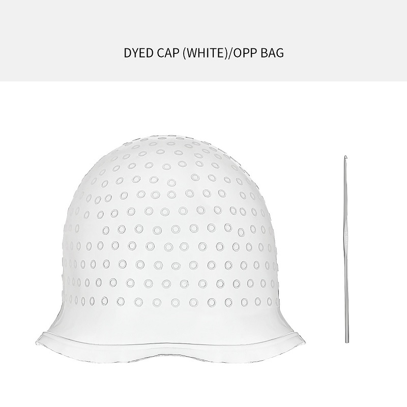 Gorro para teñir el cabello para resaltar la capucha, gorro para teñir el cabello, gorro Meches de silicona para arañazos, gorro para pintar el cabello, gorro para mechas: Verde claro