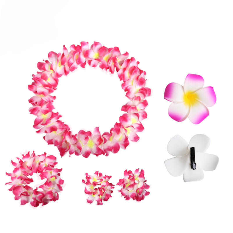 Hawaiiaanse bloemenkrans ketting Hawaii thema feestslinger zomer strand bruiloft verjaardag partij decor
