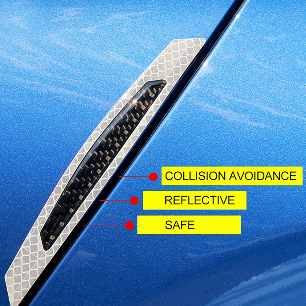 AQTQAQ 4Pcs/Set Car Door Edge Guards Anti-Collision Sticker Edge Bar Crash-Proof Anti-Scratch Car Protector