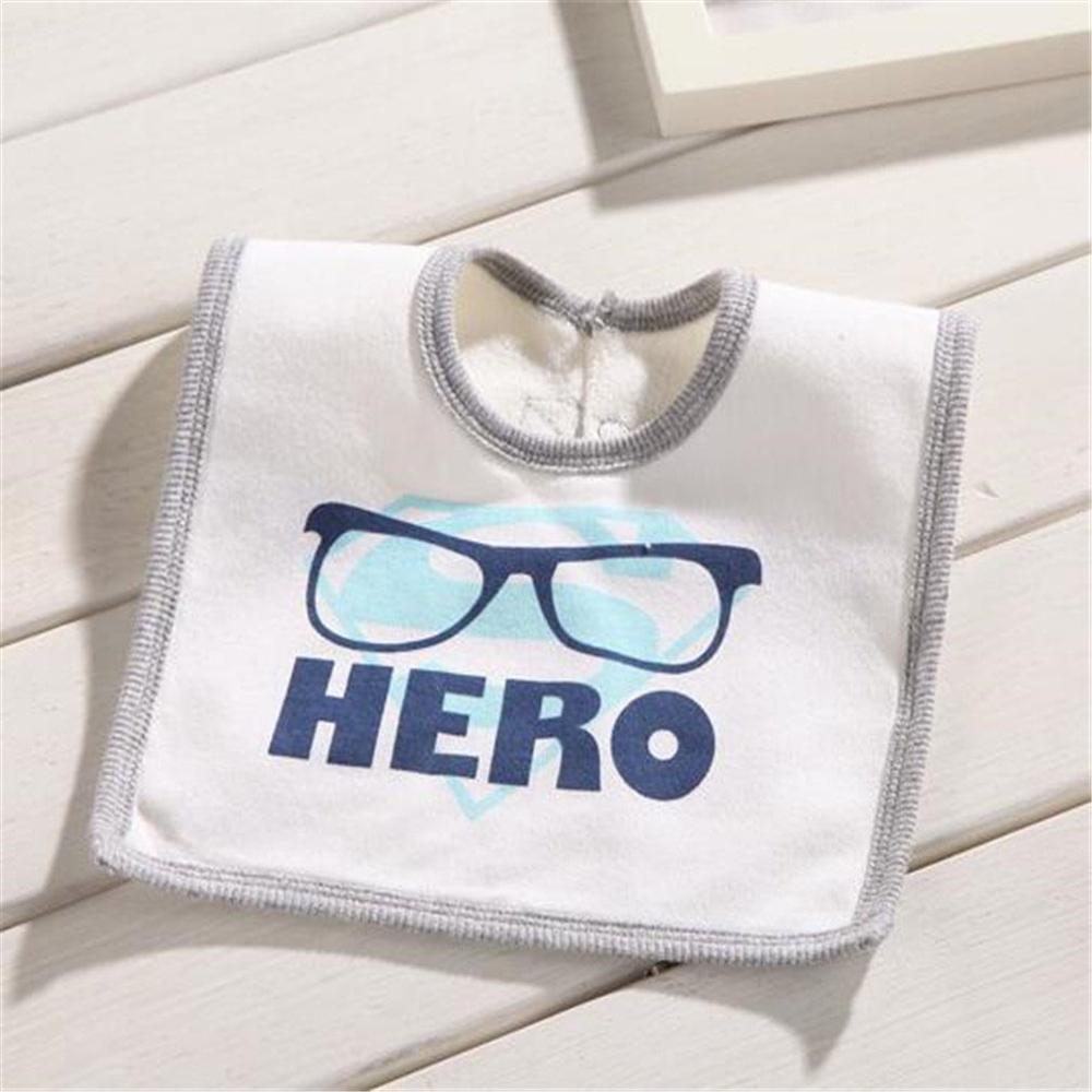 Baby Bib Towels Baby Bibs Square Terry Newborn Wear Infant Clothes 0-36 Months Cartoon Baby Accessories Bibs & Burp Cloths: Letter glasses