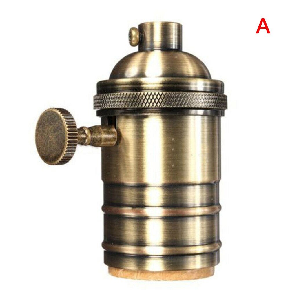 E27 skruv retro vintage kopparlampa taklampor glödlampor hållare socket 250v 250w home mjj 88: A