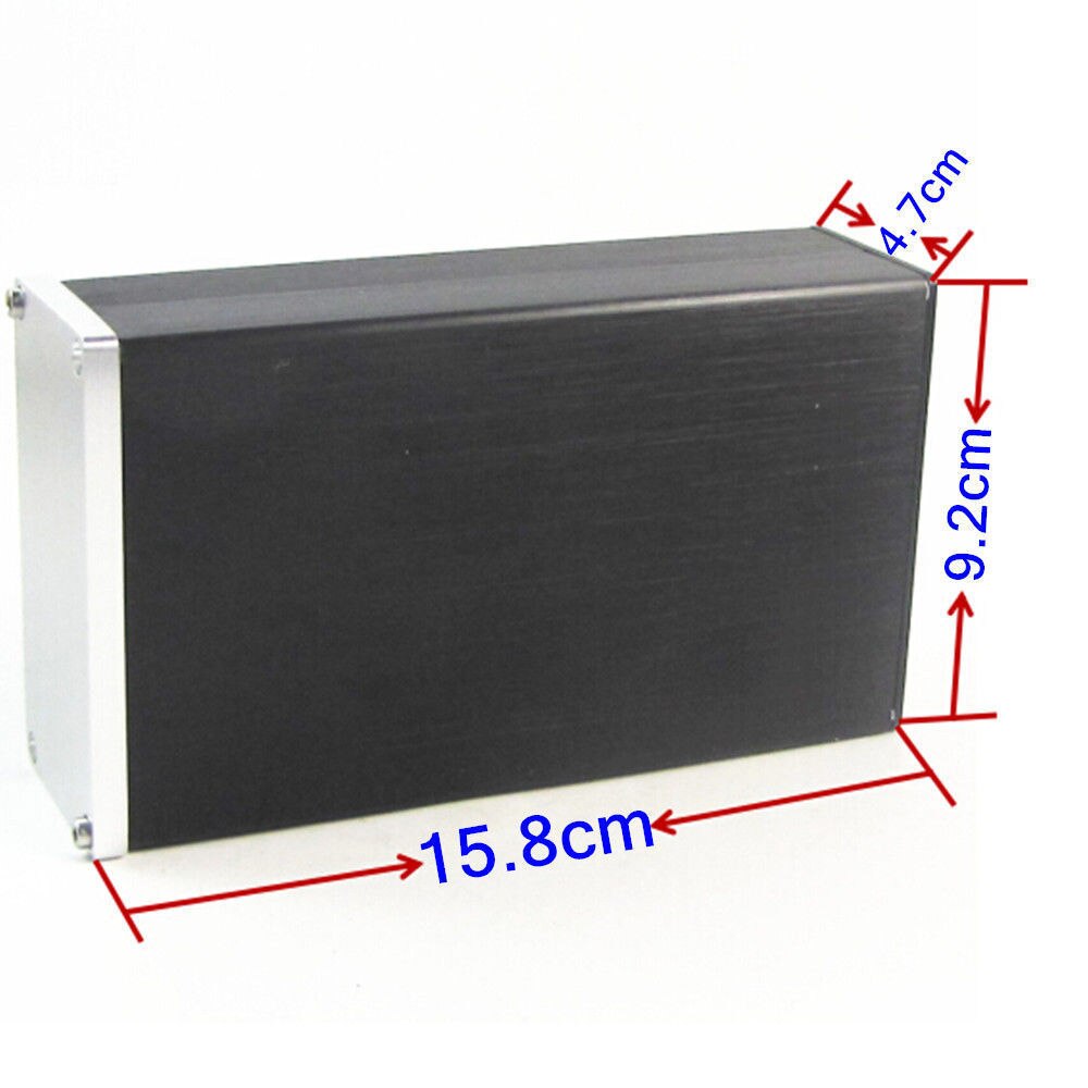 Full Aluminum Enclosure Mini AMP Case Preamp Box PSU Chassis 158*92*47mm