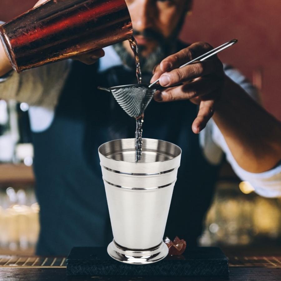 Taza de cóctel 304 de acero inoxidable con hielo, taza para beber vino, taza anticaída para Bar, herramienta para barman, copa de cóctel con hielo