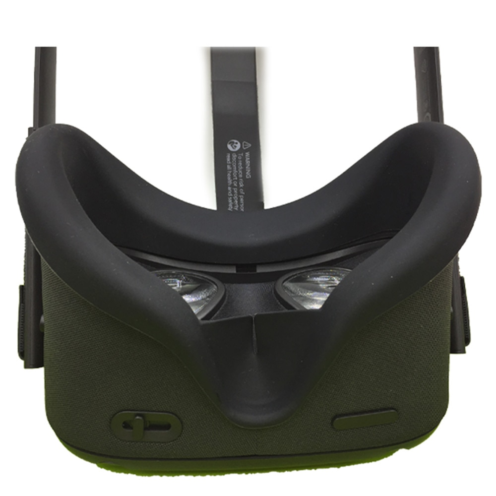 Capa de silicone para vr oculus quest, óculos unissex anti-suor, proteção contra vazamento, bloqueio de luz almofada para missões oculus