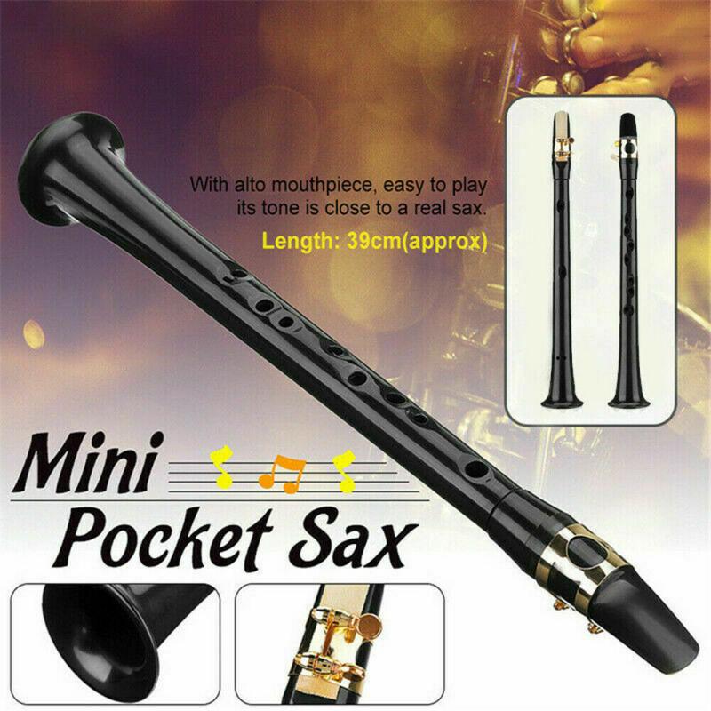 6 couleurs Mini Saxo Poche Saxophone Simple Clé C Instrument de Musique Pour Les Débutants Léger Vent Instrument Directe