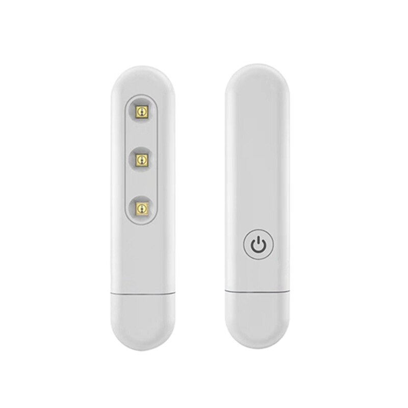USB Plug-in Purple Light Portable UV Lamp UVC Disinfection Light Efficient Kill Dust Mite The Health Personal Care Black: white