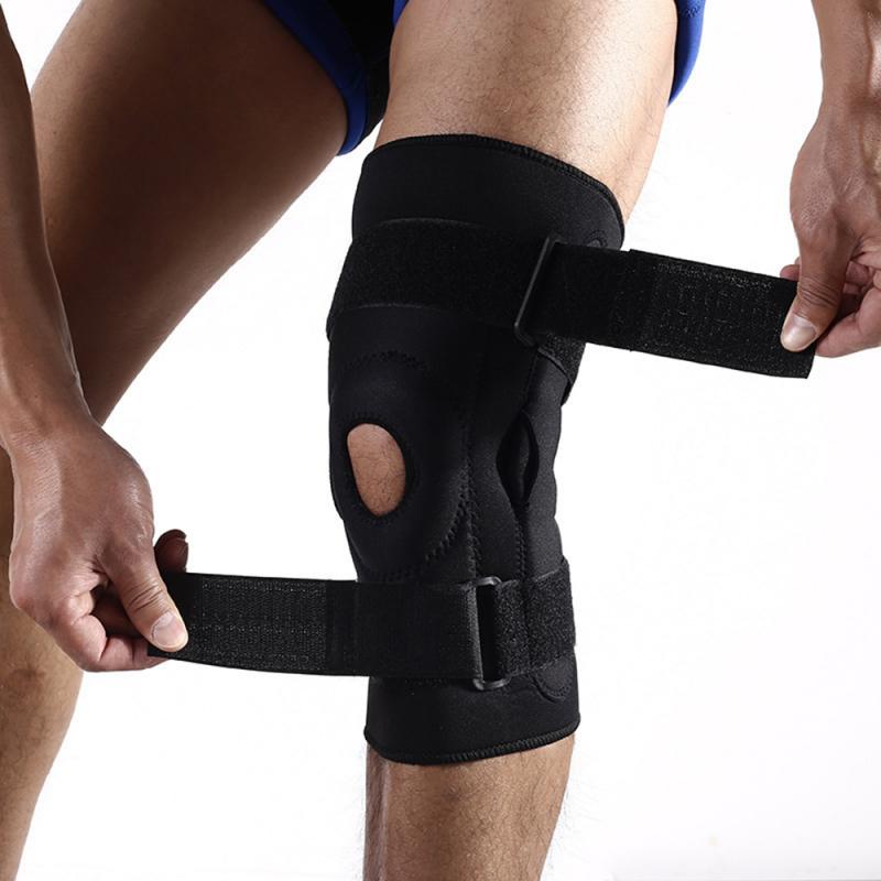 Kniebrace Ondersteuning Mouwen Verstelbare Open Patella Stabilizer Protector Nylon Wrap Voor Artritis Meniscus Scheuren Running Sport # Sd