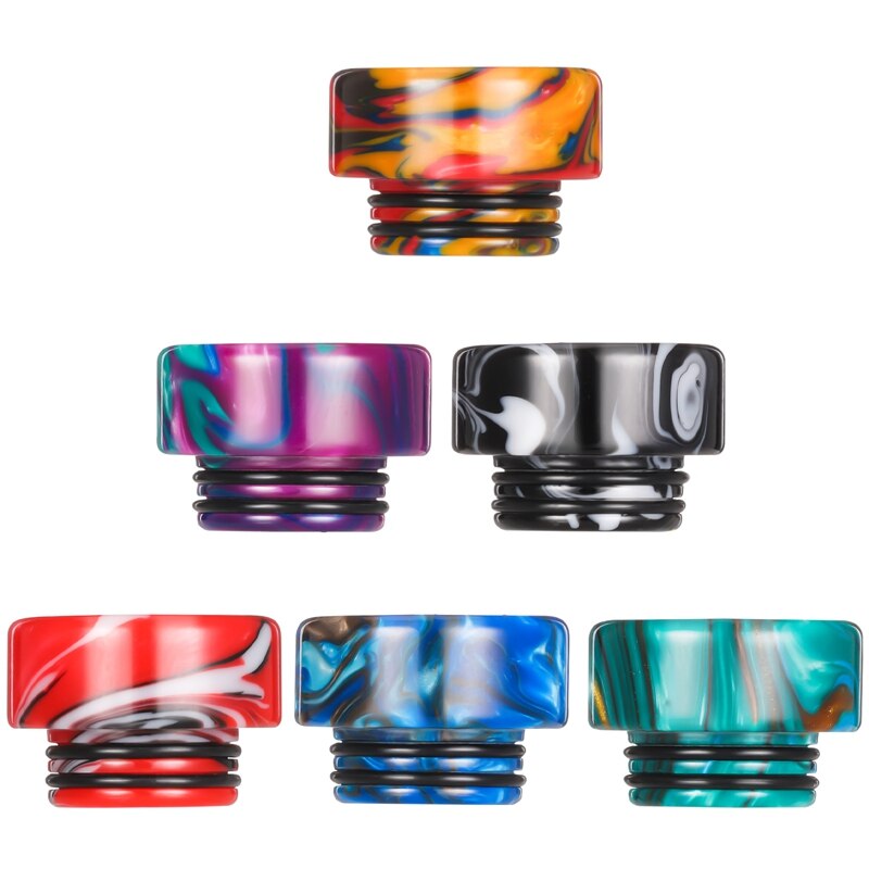 6 Stuks Hars 810 Drip Tip Slanke Taille Vervanging Connector Standaard Resin Drip Tip Cover Fitting Connector Voor Ijs Maker koffie: 06