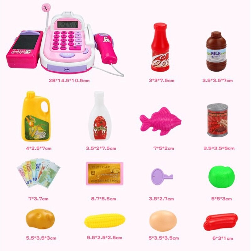 Kids Pretend Play Kassa Speelgoed Winkelen Kassier Register Spelen Kassa Kinderen Spelen Huis Plastic