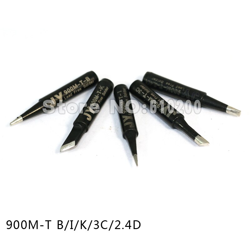 5/pcs JY Black King ESD Lead-free Solder Tip Set 936 Soldering Station 900M-T- B/I/K/3C/2.4D FOR Hakko Saike 852 936 909D 8586