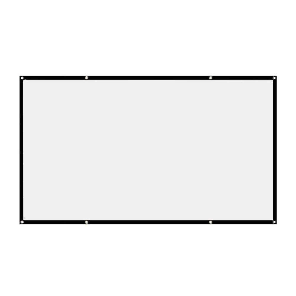 Portable 16:9 simple projector curtain set hd display screen household bedroom decoration for home outdoor office