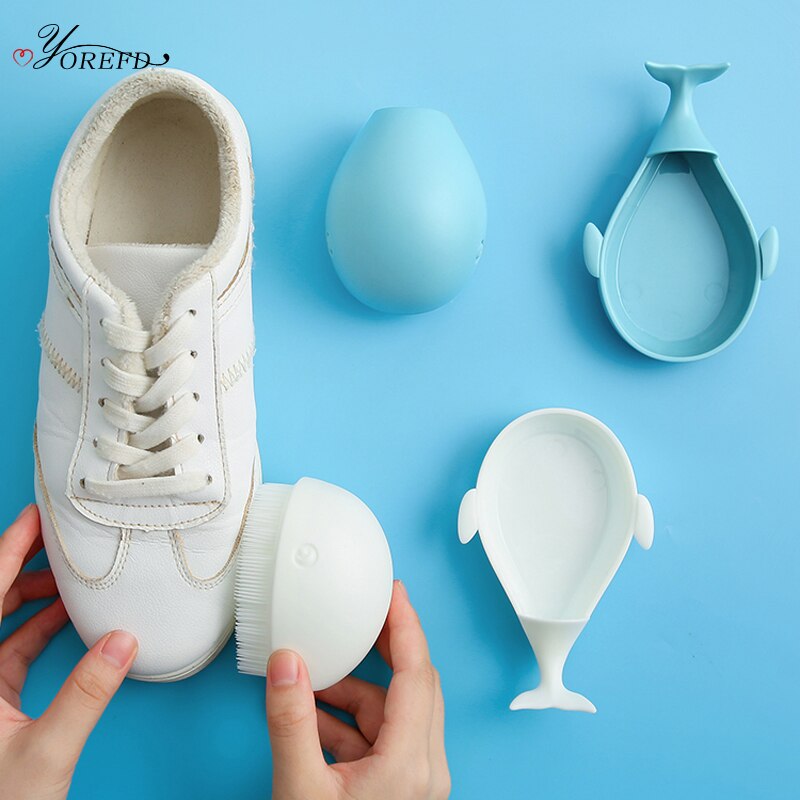 OYOREFD Cartoon Whale Shoe Brush Shoe Cleaner Clothes Washing Brush Soft Hair Shoe Brush Family Multi-function Cleaning Tool