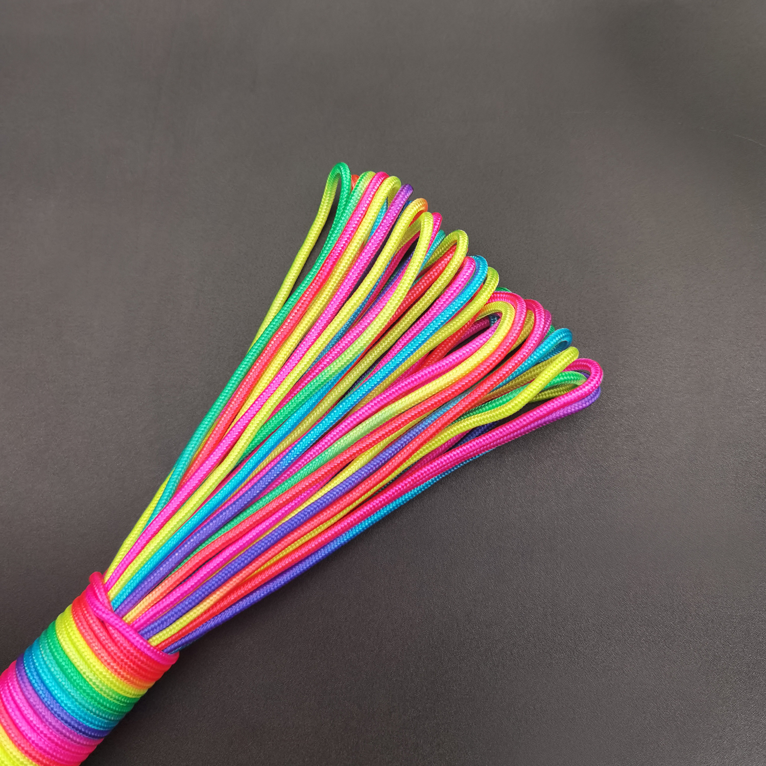 Cuerda de arco iris de 31 metros, 2mm /3mm /4mm de diámetro, 7 hebras, cuerda de paracaídas, escalada, camping, equipo de supervivencia, pulsera de cuerda de paracaídas: Rojo / 31 m