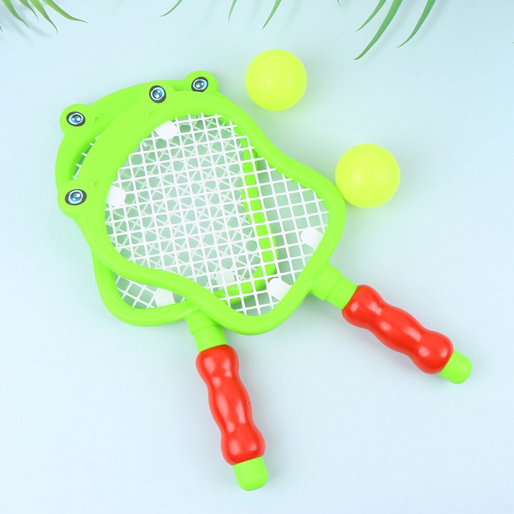 1 Set Kids Tennis Racket Badminton Racquet Set with Balls Indoors and Outdoors Sports Toys for Children Kids - Seahorse Pattern