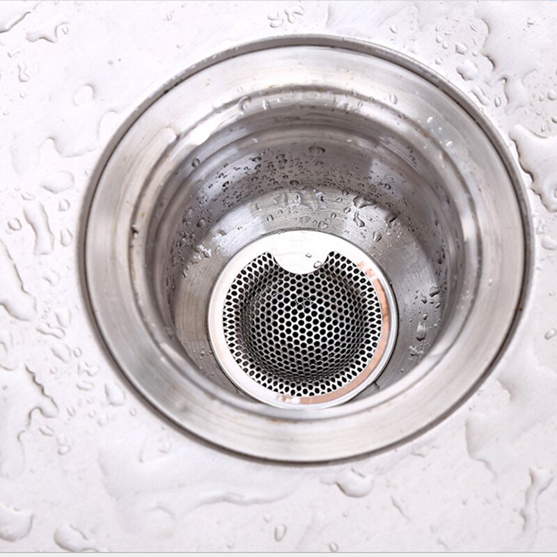 1 pièces en acier inoxydable évier crépine douche plancher Drain salle de bain bouchon piège capteur de cheveux cuisine évier filtre couverture de sol Drainage