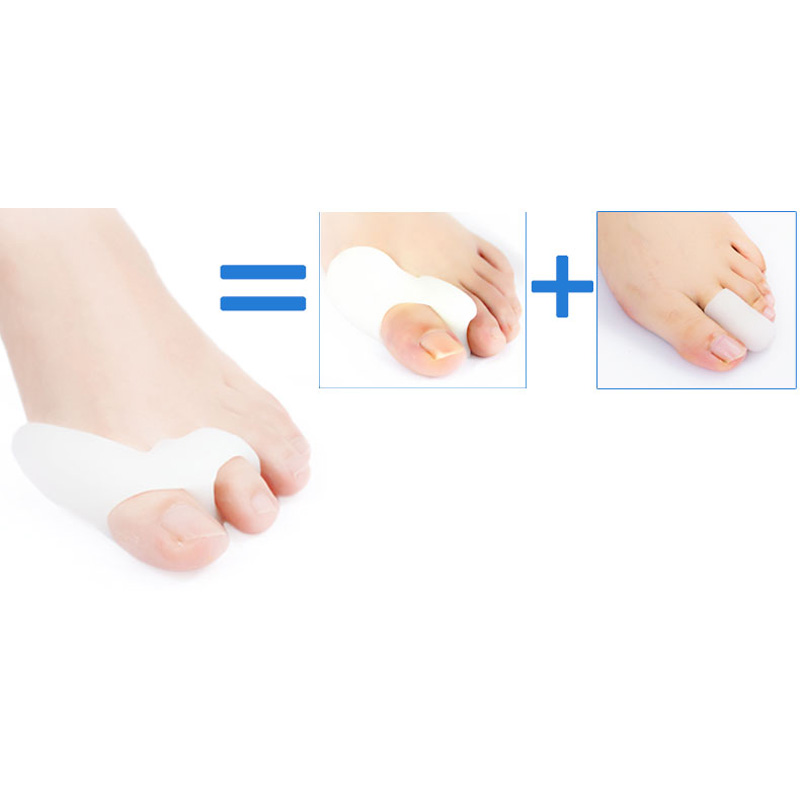 Täglich Silikon Gel Fuß Zehe Separator &Ampere; Daumen Hallux Valgus Schutz &Ampere; Ballen Erzähler Bicyclischen Daumen Orthopädische Richtige