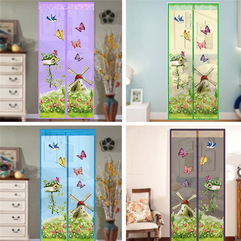Deur Gordijn Magnetische Gordijnen Handsfree Mesh Anti Mosquito Insect Fly Bug Gordijnen Netto Automatische Sluiten Deur Screen Keuken