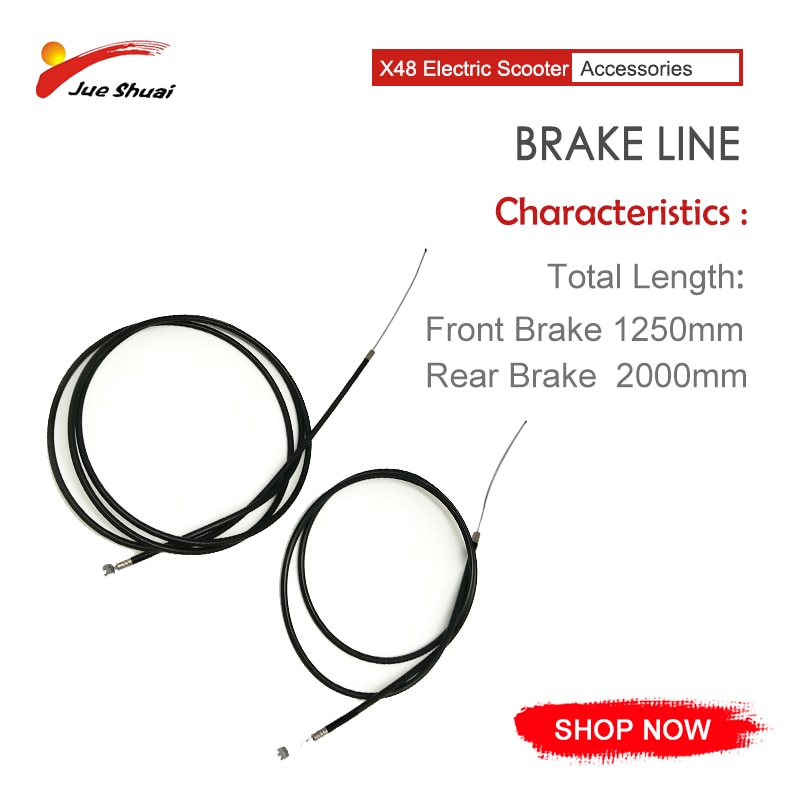 1250MM 2000MM For X48 Electric Scooter Brake Line PP Material Wear Resistance Smoother Brake Electric Scooter Accessories Adult