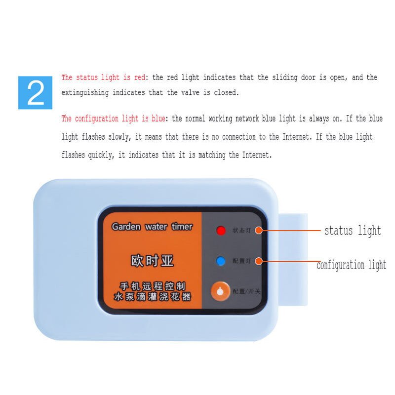 Dispositif d'arrosage automatique Intelligent de contrôle de WIFI de téléphone portable de système d'irrigation par égouttement pour la minuterie de pompe à eau de plante de jardin