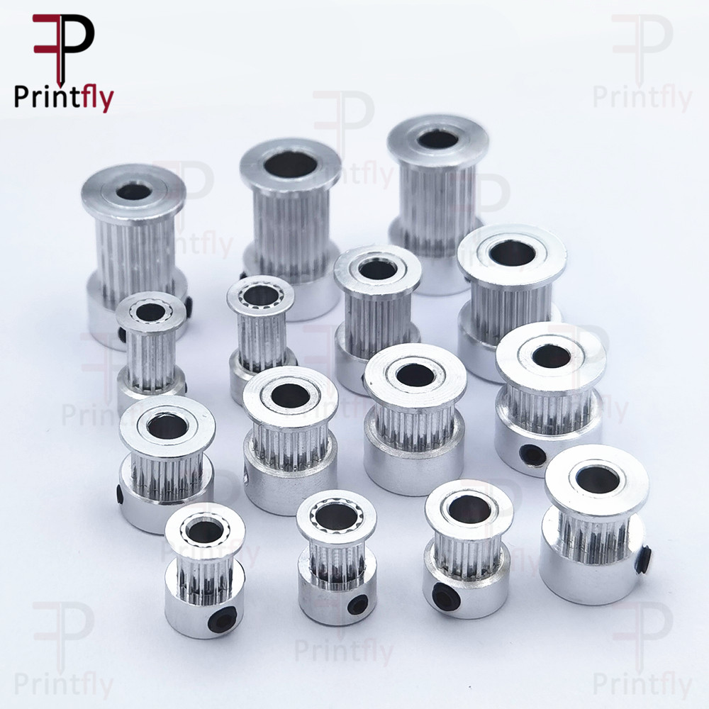 Printfly 2GT 12 14 15 16 17 18 19 20 Denti GT2 Puleggia dentata Foro 3.175 4 5 6.35 8mm Parte per larghezza 6 10 15mm Cinghia dentata 1 pz