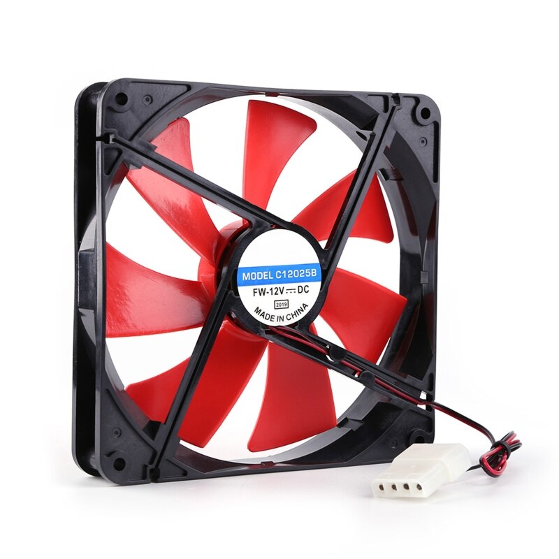 12V 4 Pin 140mm DC Silent CPU Cooling Fan High Airflow 2300RPM Speed Adjustable Computer Cooler Quiet for PC Chassis Radiating