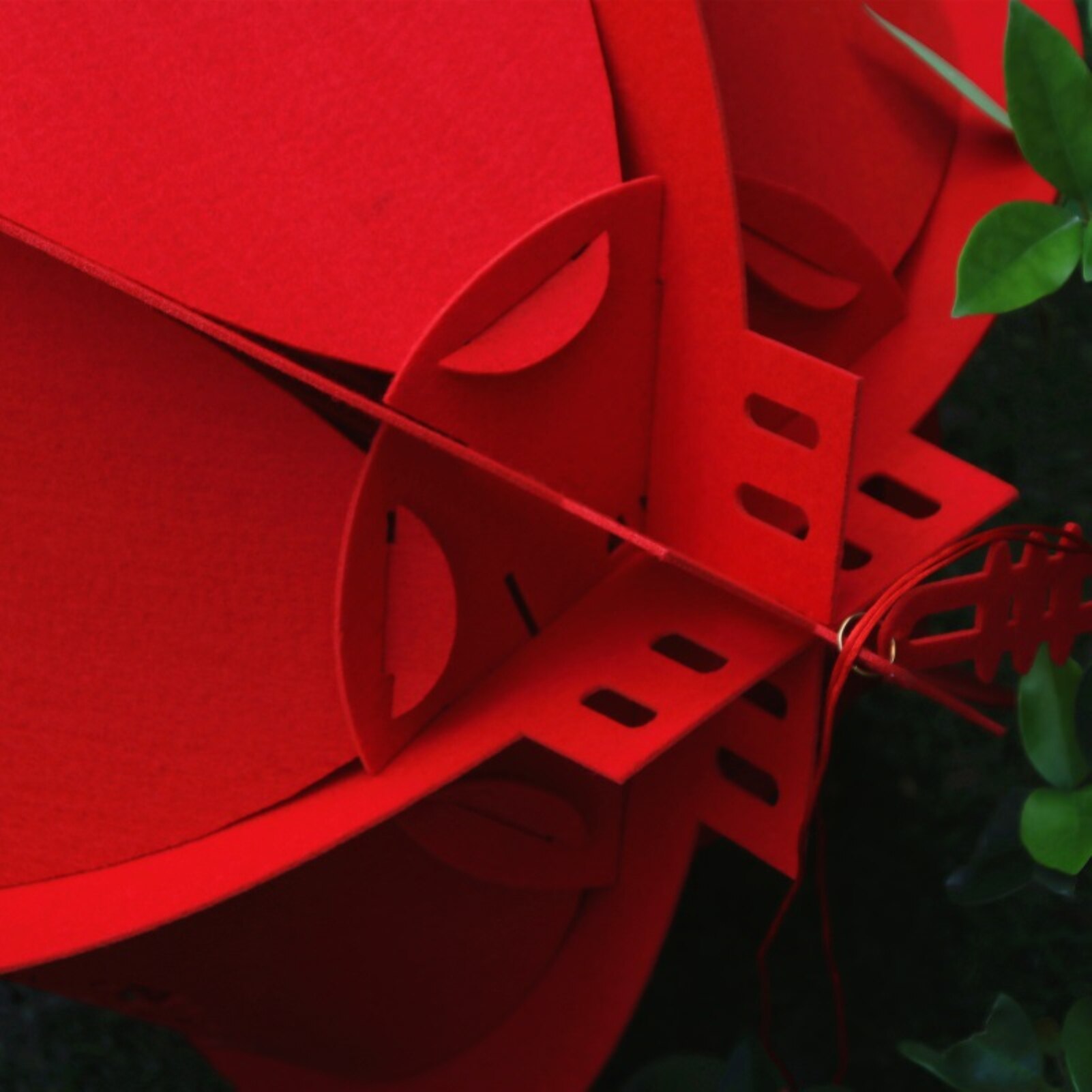 25/30cm Good Luck Red Lantern Chinese Year Spring Festival Celebration Decor