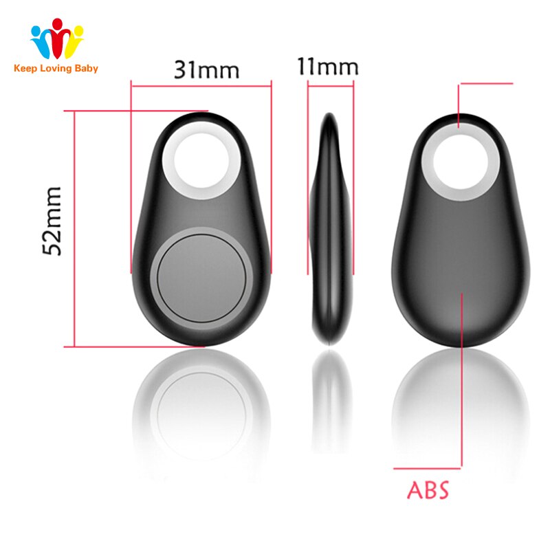 Mini Bluetooth GPS Waterdrop Locator Draagbare Anti-lost Key Finder Pet Tracker Twee Way Alarm Anti-Diefstal Apparaat