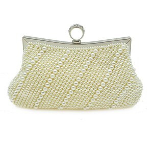 Perle Damen Abend Kupplung Tasche Frauen Bote Schulter Handtaschen Weibliche Abendessen Party Telefon Lange Kette Kupplung Geldbörse: 1