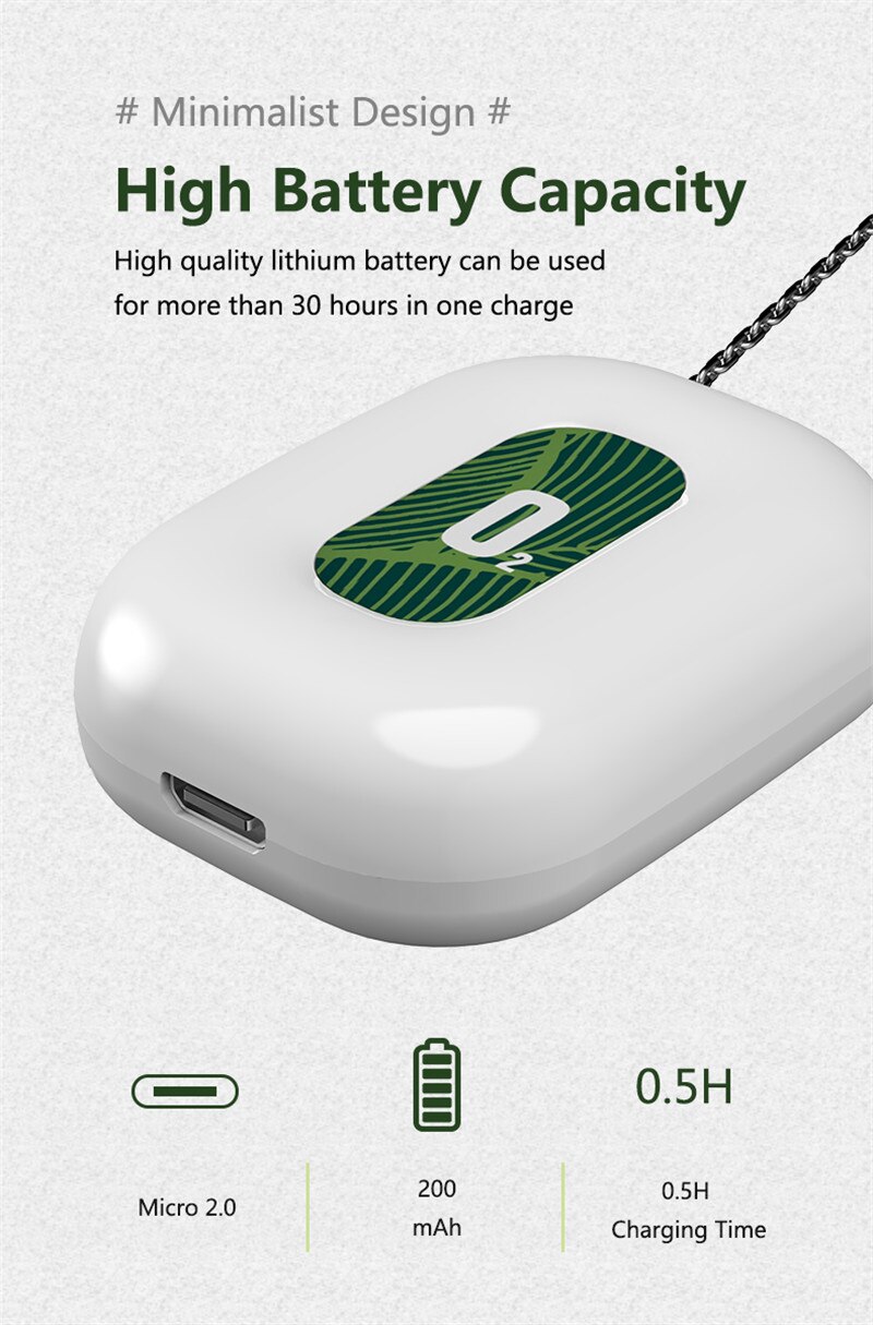 Car Air Purifier Mini Portable Air Freshner Ionizer, Ions Generator, Low Noise for Adults Kids Oxygen Bar Ozone Ionizer cleaner